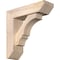 Ekena Millwork Balboa Slat Smooth Bracket w/ Offset Brace, Douglas Fir, 5 1/2"W x 18"D x 18"H BKT0604X18X18BOA06SDF - alternate 1